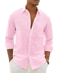 Lemuel Linen Blend Long Sleeve Shirt