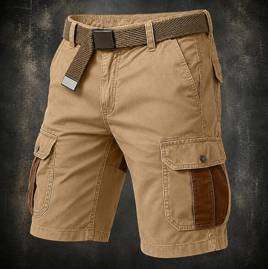 Shane Contrast Panel Cargo Shorts_1