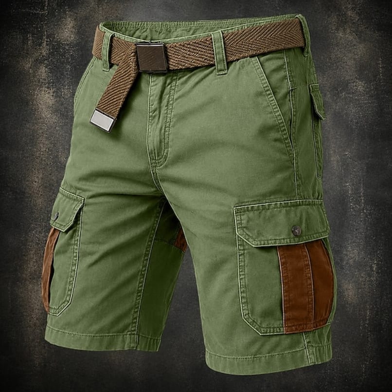 Shane Contrast Panel Cargo Shorts