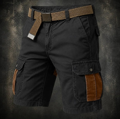 Shane Contrast Panel Cargo Shorts_3