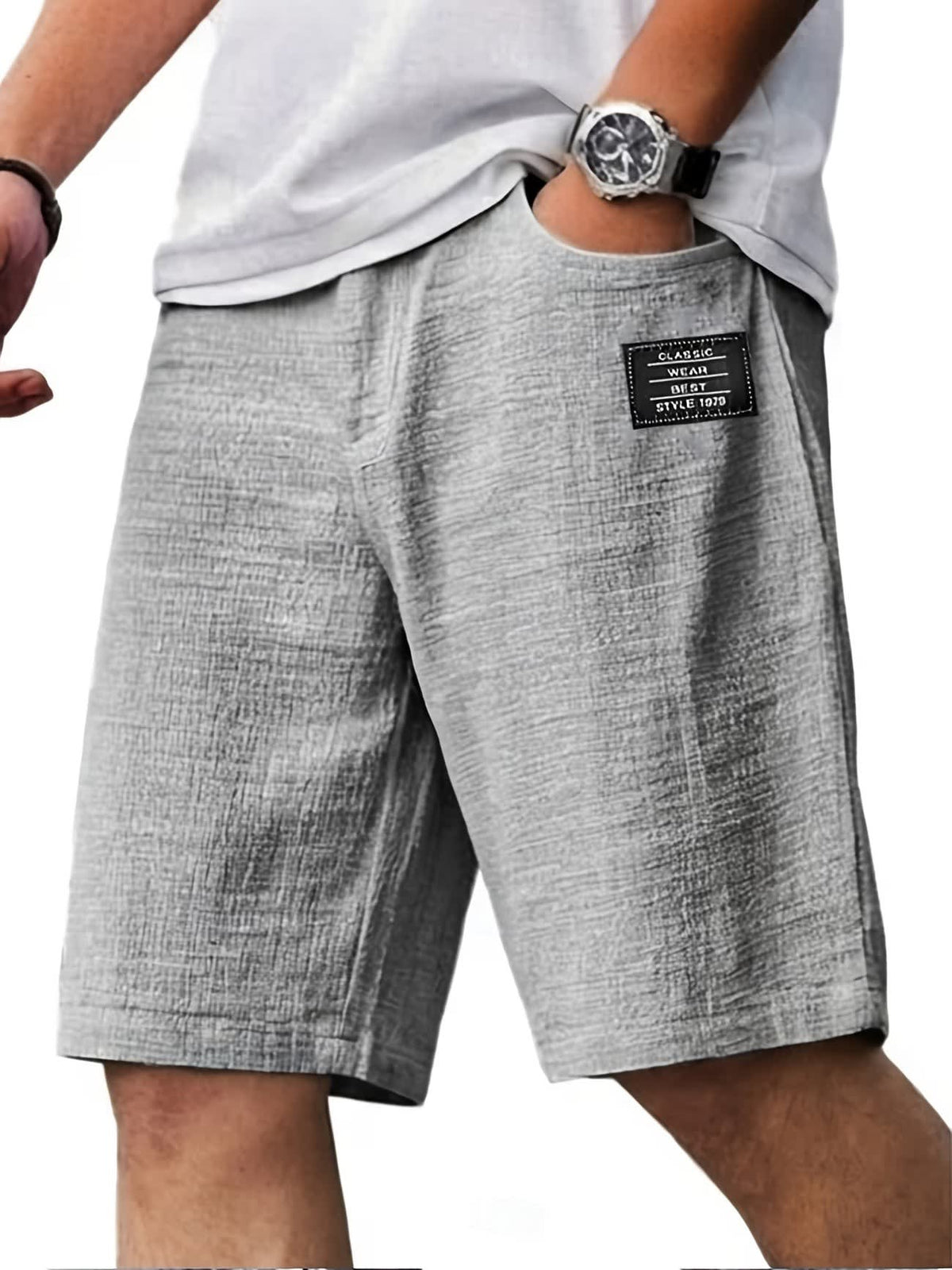 Grady Textured Weave Relaxed Shorts