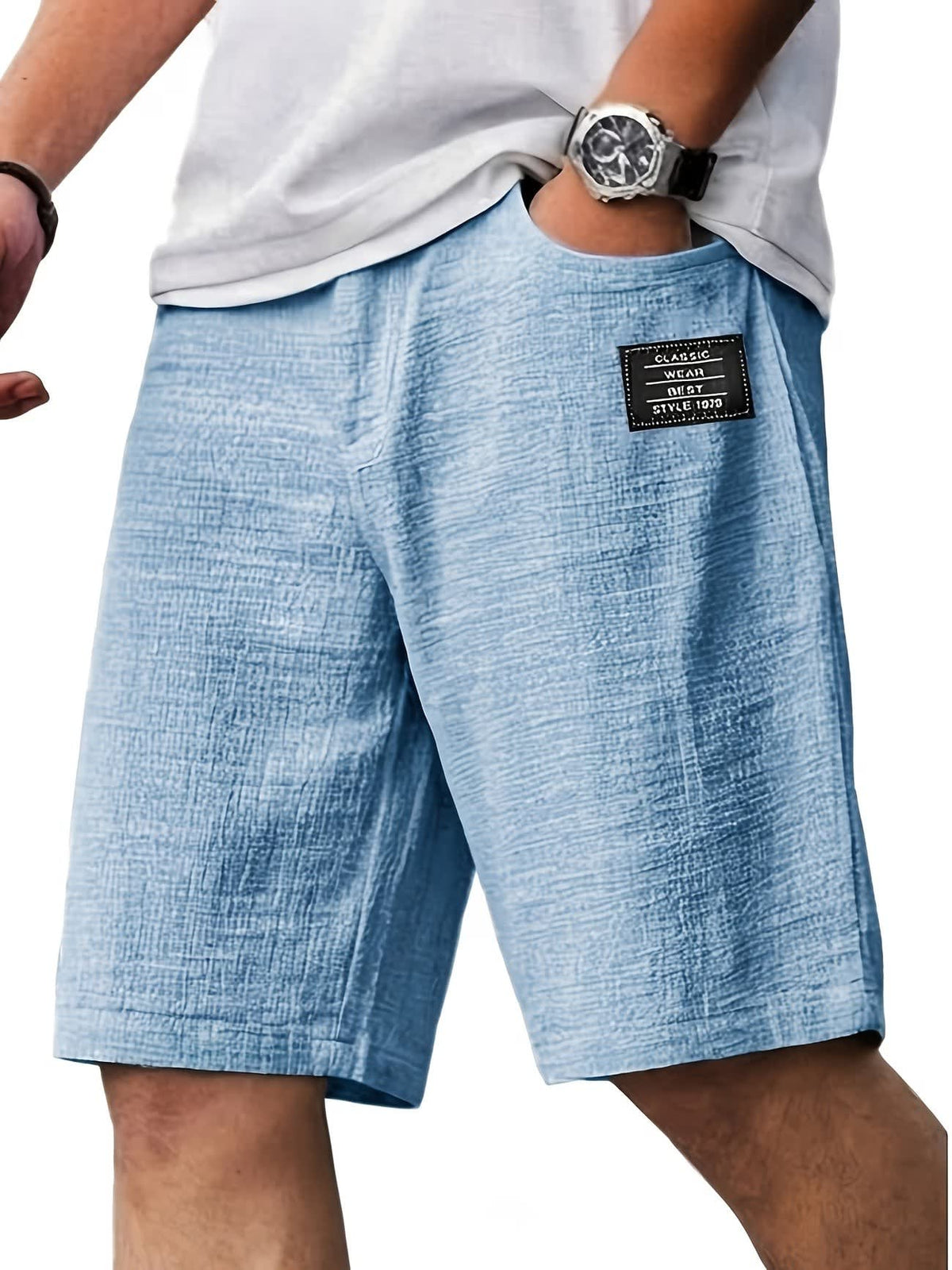 Grady Textured Weave Relaxed Shorts