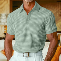 Aaron Waffle Texture Short Sleeve Polo