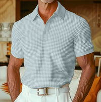 Aaron Waffle Texture Short Sleeve Polo