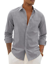 Sloan Linen Blend Long Sleeve Shirt