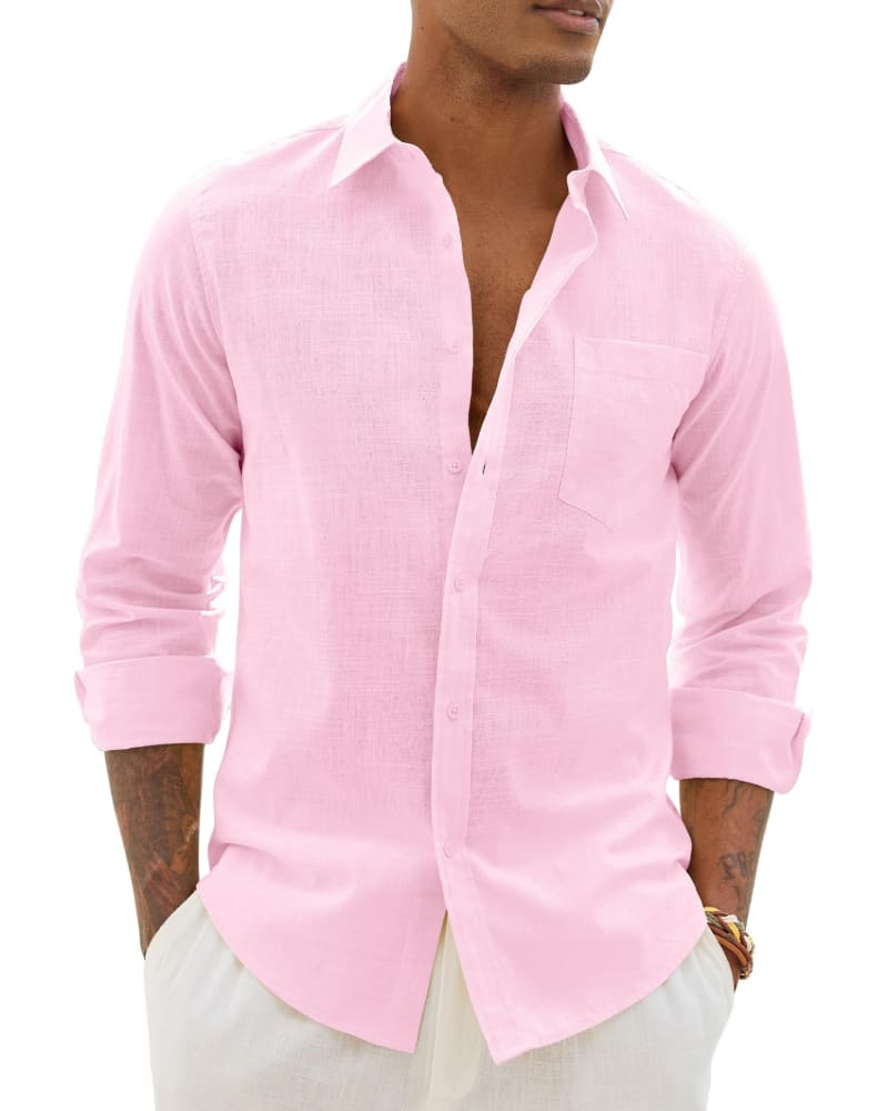 Sloan Linen Blend Long Sleeve Shirt