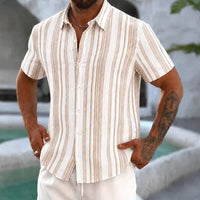 Boyd Textured Stripe Short Sleeve Shirt
