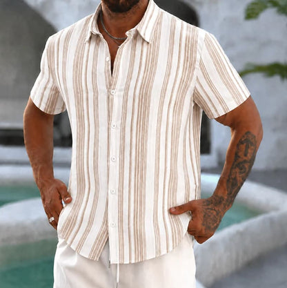 Boyd Textured Stripe Short Sleeve Shirt_1