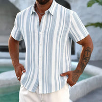 Boyd Textured Stripe Short Sleeve Shirt