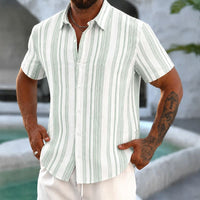 Boyd Textured Stripe Short Sleeve Shirt