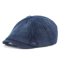 Ritchie Washed Denim Newsboy Cap