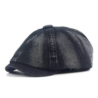 Ritchie Washed Denim Newsboy Cap