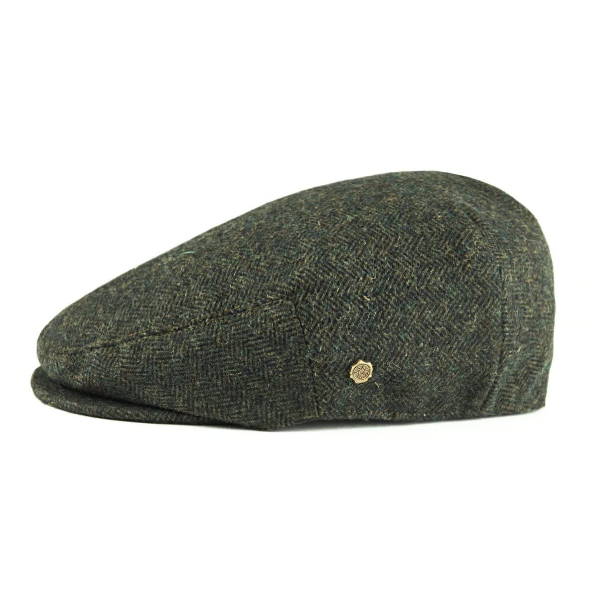 Edmund Herringbone Stitch Flat Cap
