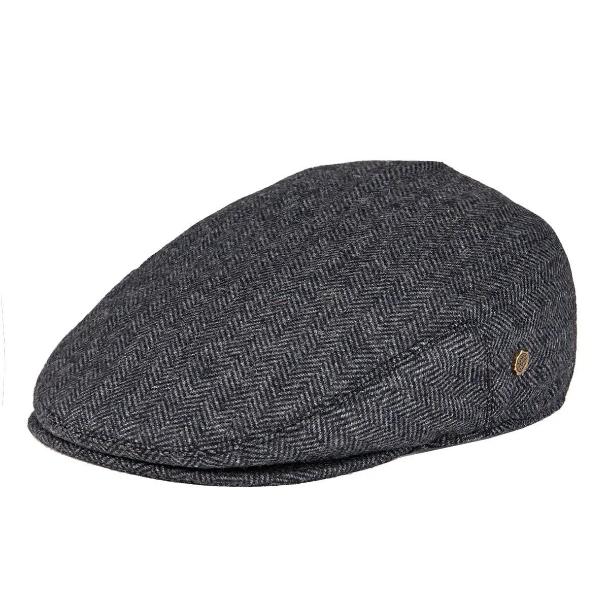 Edmund Herringbone Stitch Flat Cap