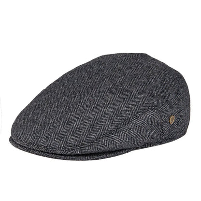 Edmund Herringbone Stitch Flat Cap_2