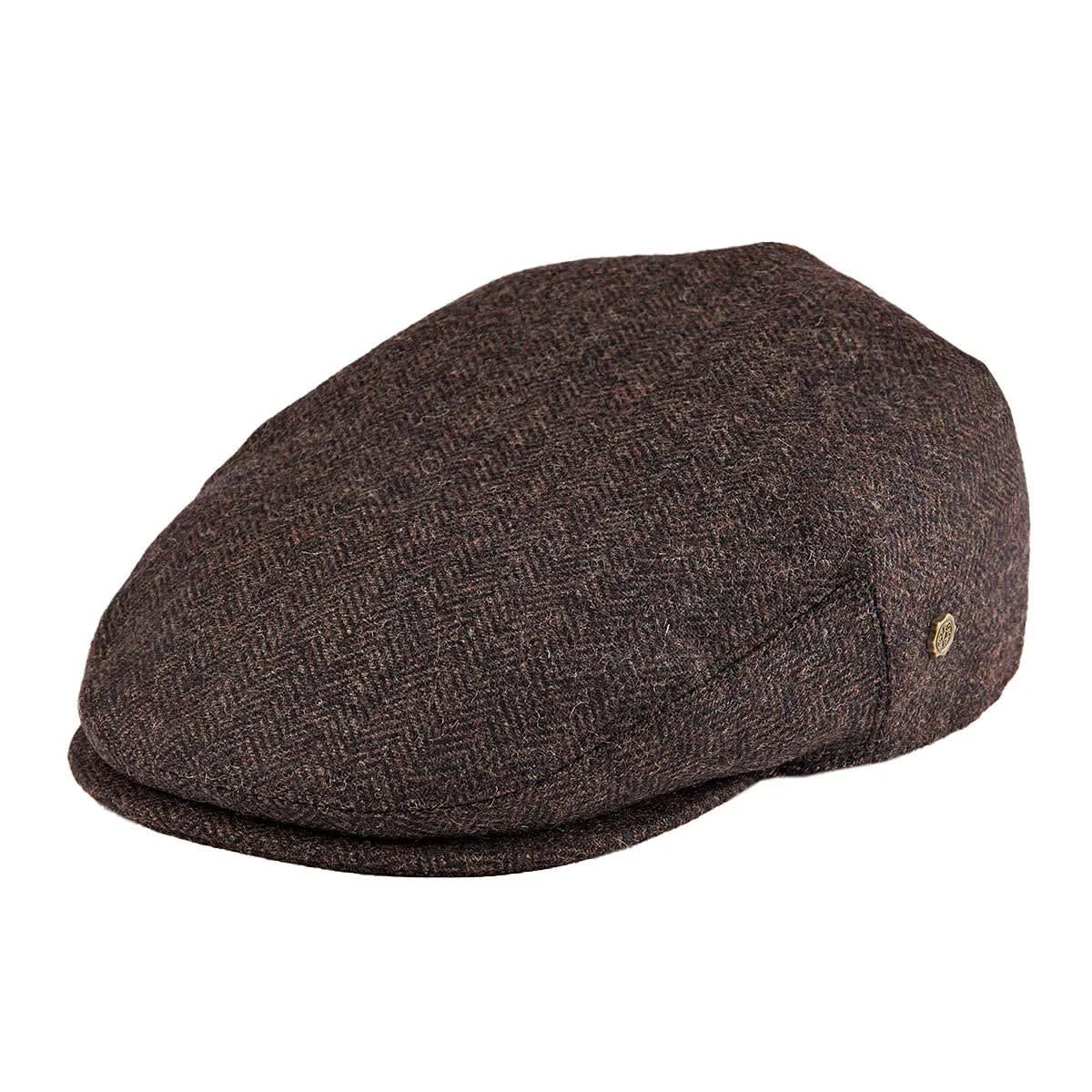 Edmund Herringbone Stitch Flat Cap