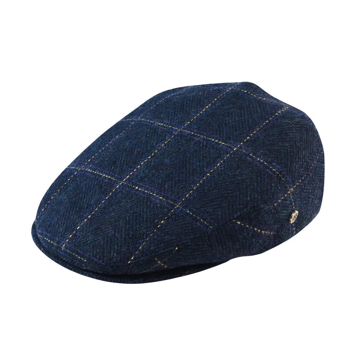 Edmund Herringbone Stitch Flat Cap