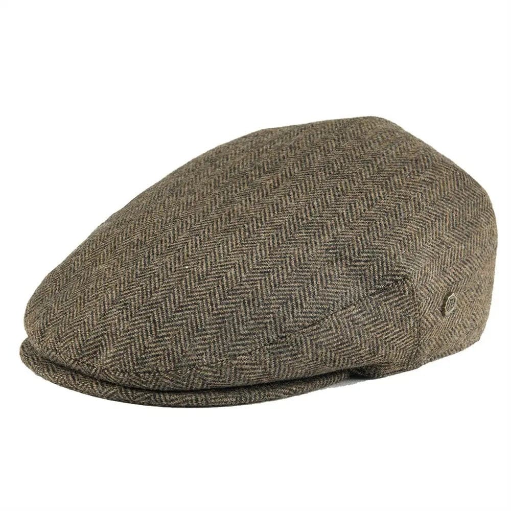 Edmund Herringbone Stitch Flat Cap