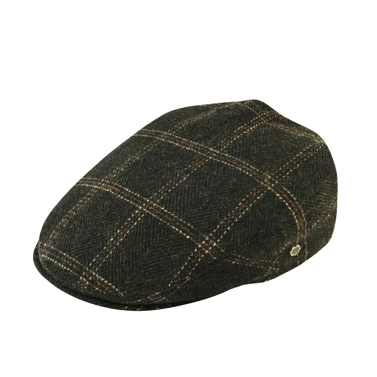 Edmund Herringbone Stitch Flat Cap