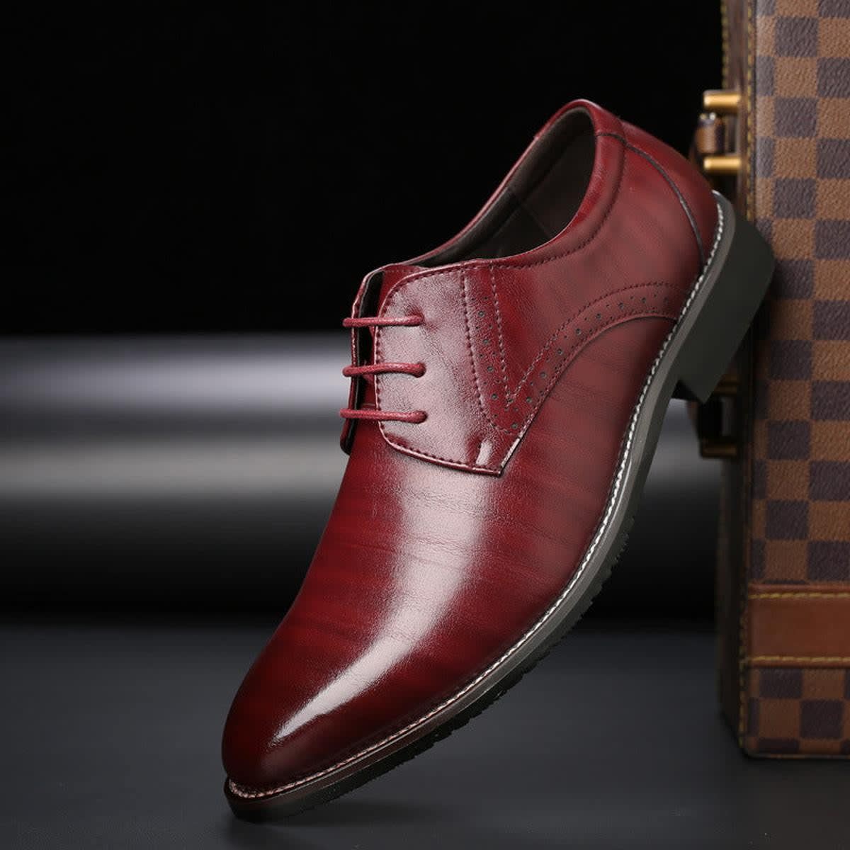 Cannon Polished Leather Derby Shoes
