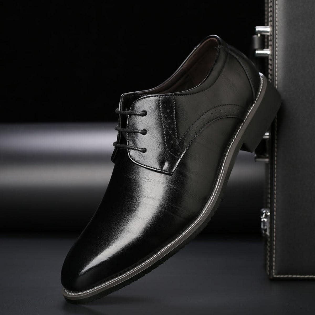 Cannon Polished Leather Derby Shoes
