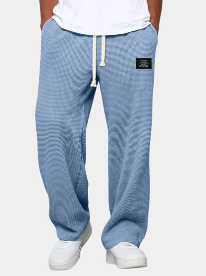 Odin Waffle Texture Drawstring Trousers_1