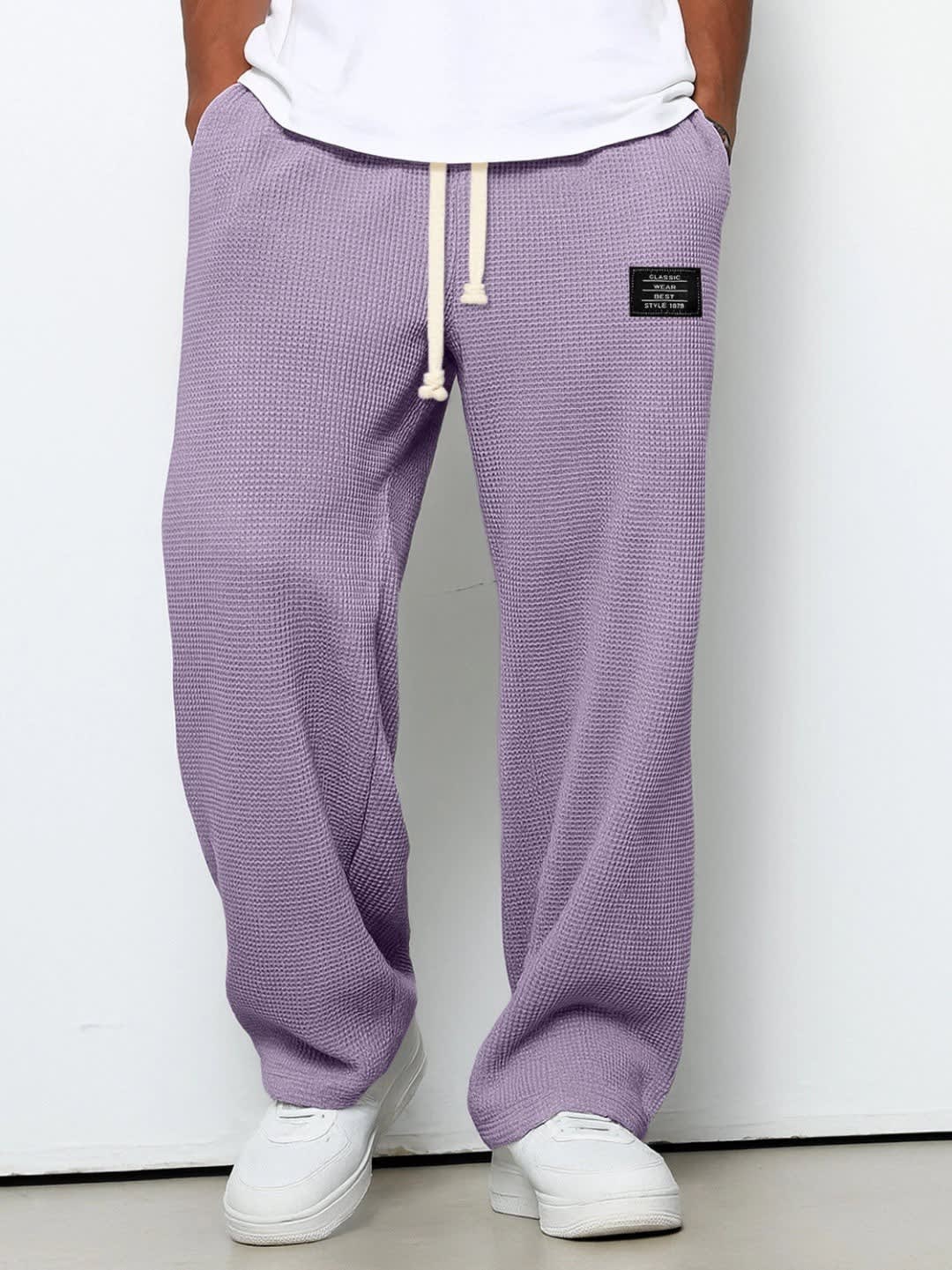 Odin Waffle Texture Drawstring Trousers_11
