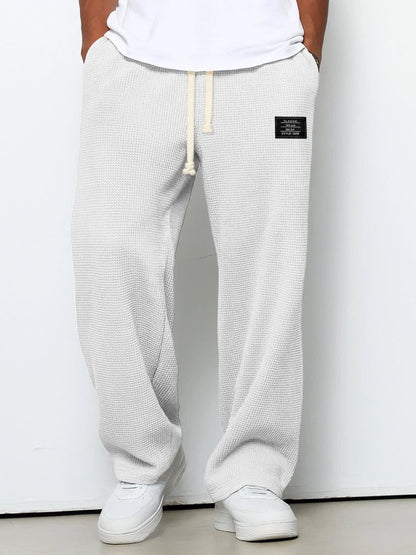 Odin Waffle Texture Drawstring Trousers_3