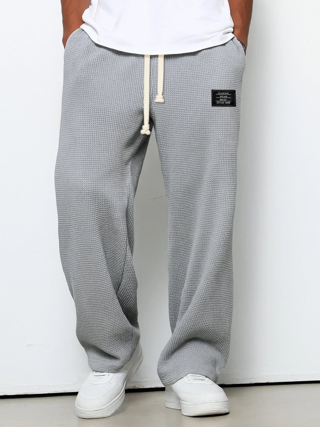Odin Waffle Texture Drawstring Trousers_4
