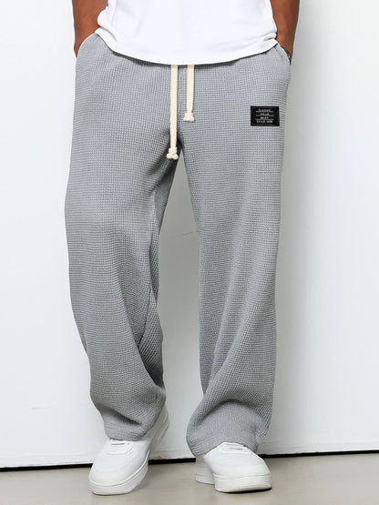 Odin Waffle Texture Drawstring Trousers_4