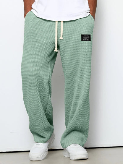 Odin Waffle Texture Drawstring Trousers_6