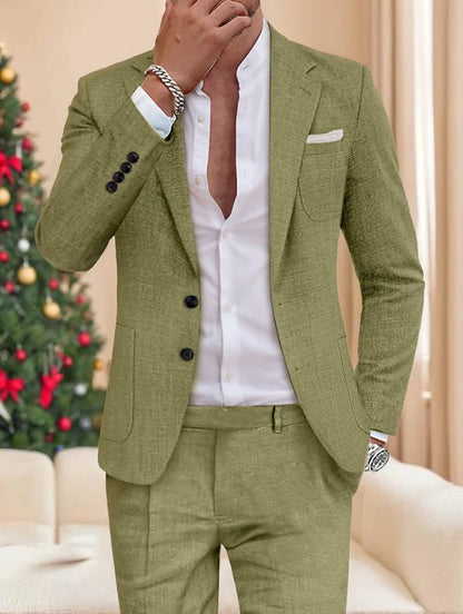 Matthew Textured Weave Two Piece Suit_1