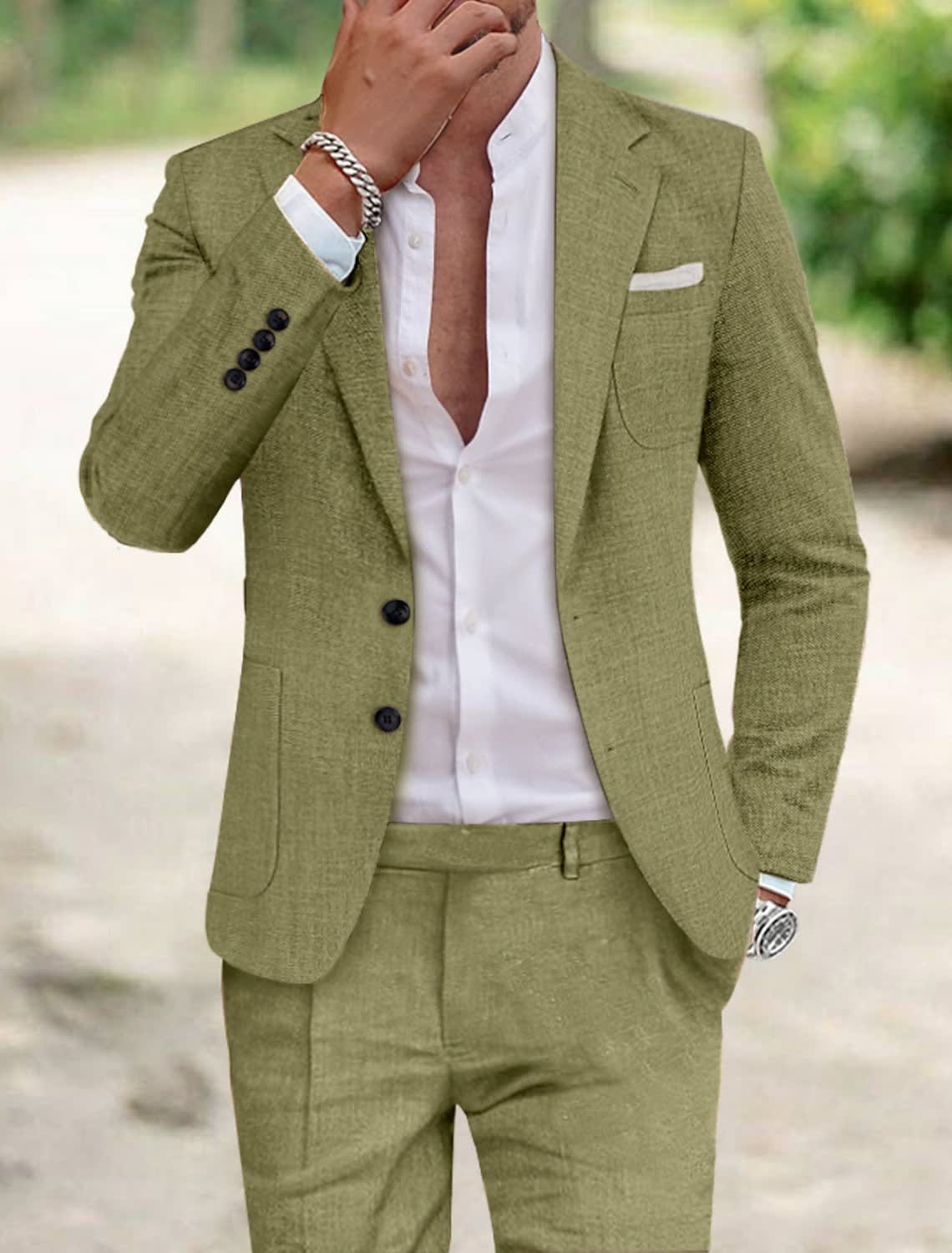 Matthew Textured Weave Two Piece Suit_2