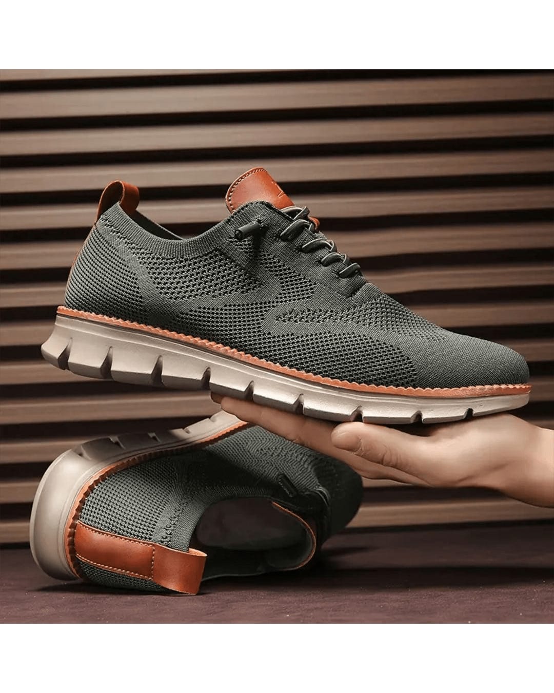 Dean Knit Mesh Lace Up Sneakers