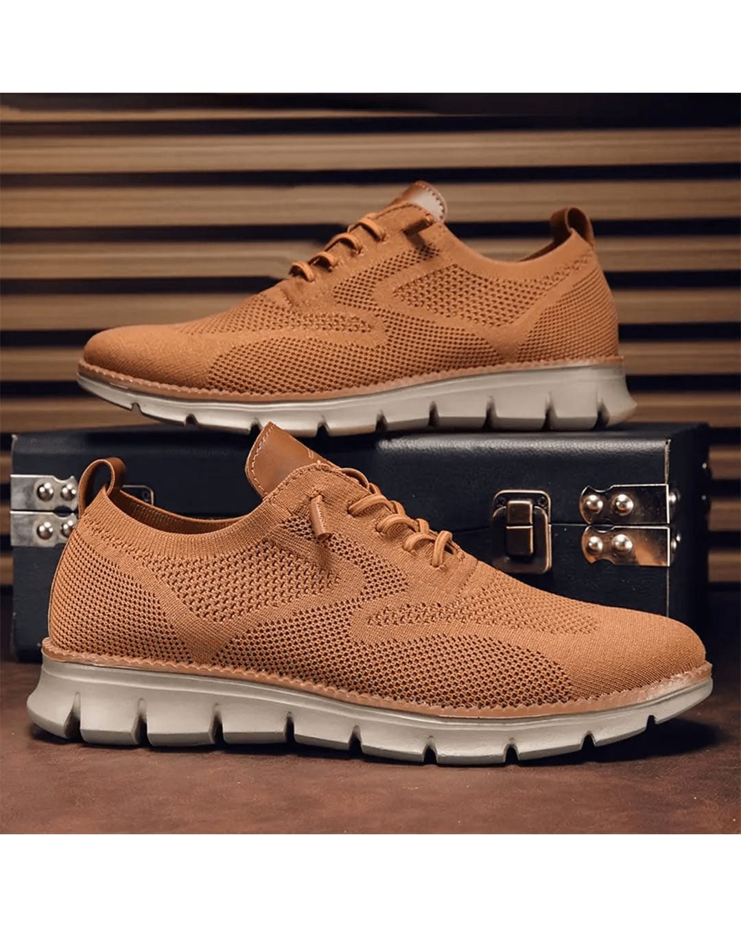 Dean Knit Mesh Lace Up Sneakers