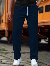 Josiah Lightweight Drawstring Straight Leg Trousers