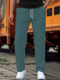Josiah Lightweight Drawstring Straight Leg Trousers