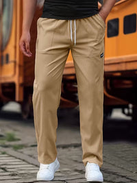 Josiah Lightweight Drawstring Straight Leg Trousers