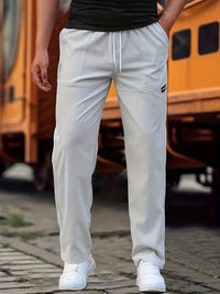 Josiah Lightweight Drawstring Straight Leg Trousers