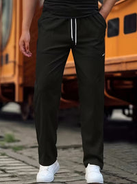 Josiah Lightweight Drawstring Straight Leg Trousers