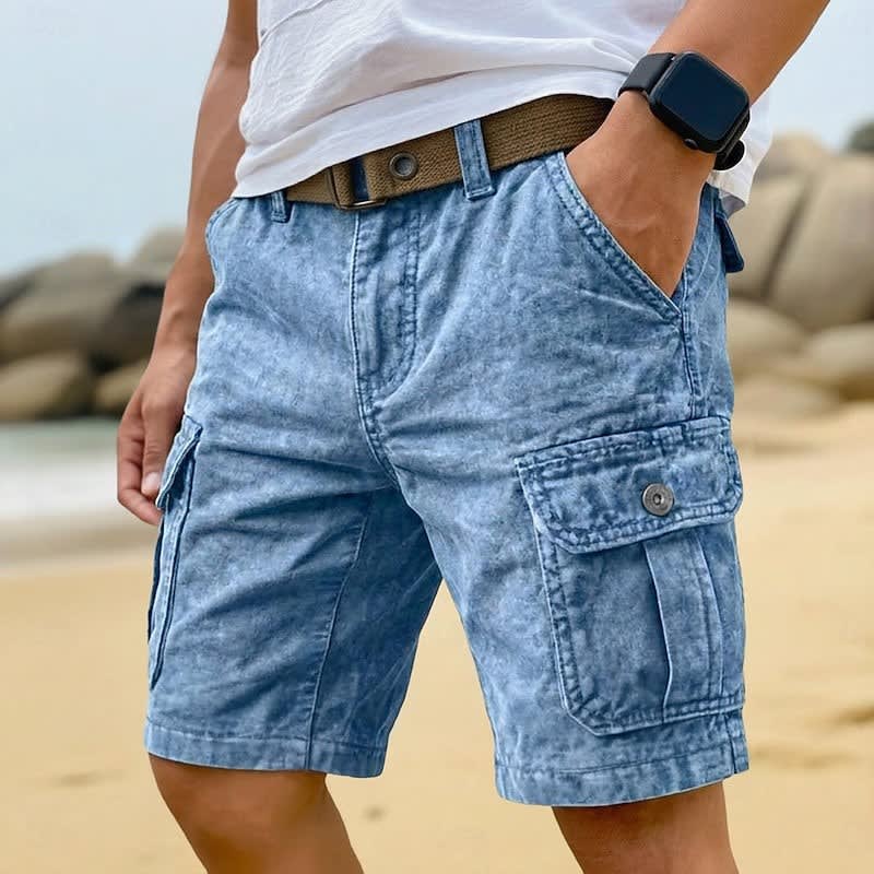 Arden Stone Washed Cargo Shorts
