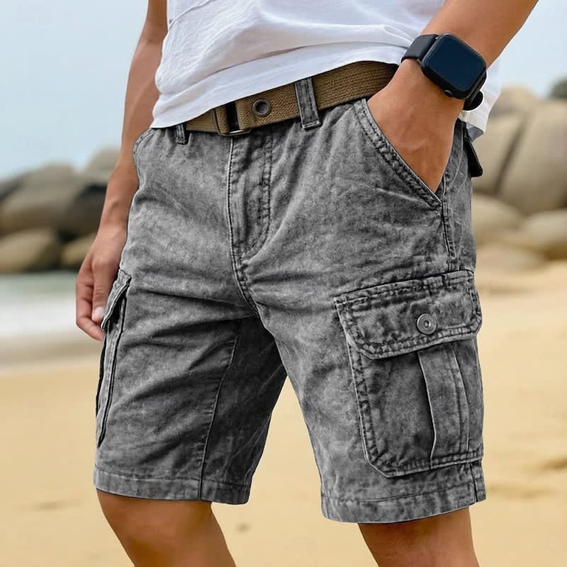 Arden Stone Washed Cargo Shorts