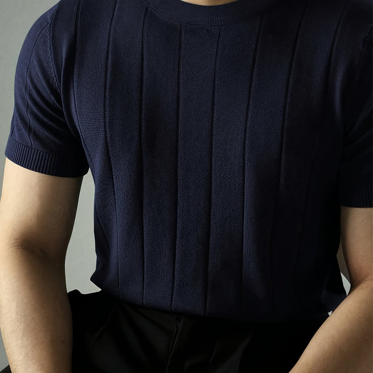 Monty Ribbed Knit Short Sleeve Top