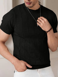 Monty Ribbed Knit Short Sleeve Top