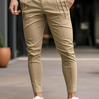 Obadiah Pleated Slim Fit Trousers
