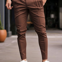 Obadiah Pleated Slim Fit Trousers
