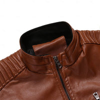 Ferris Faux Leather Biker Jacket