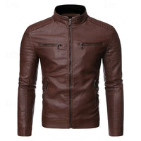 Ferris Faux Leather Biker Jacket