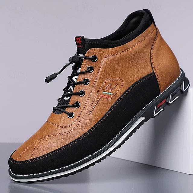 Wallace Leather Lace Up Sneakers_1