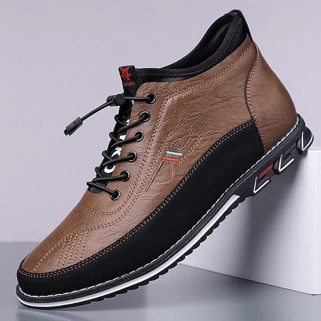 Wallace Leather Lace Up Sneakers_2